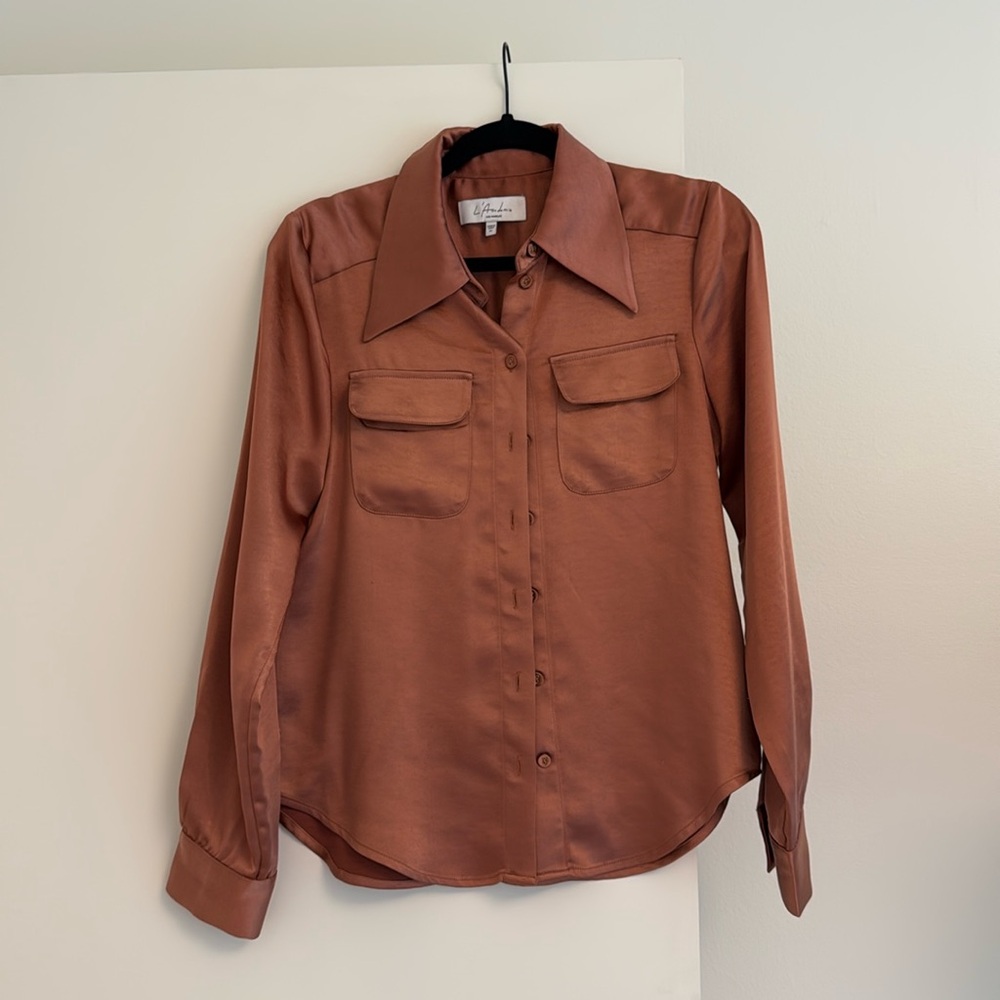 L’academie Silk Button Down